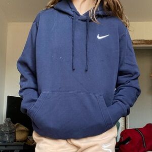 Distressed Blue Nike Hoodie size S